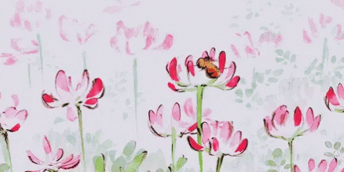 Flower Bee GIF - Flower Bee Flower Field GIFs