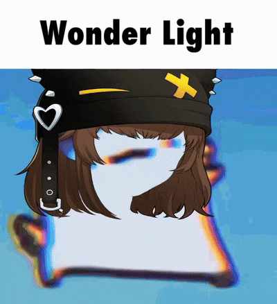 a picture of a girl wearing a hat with the words wonder light written on it