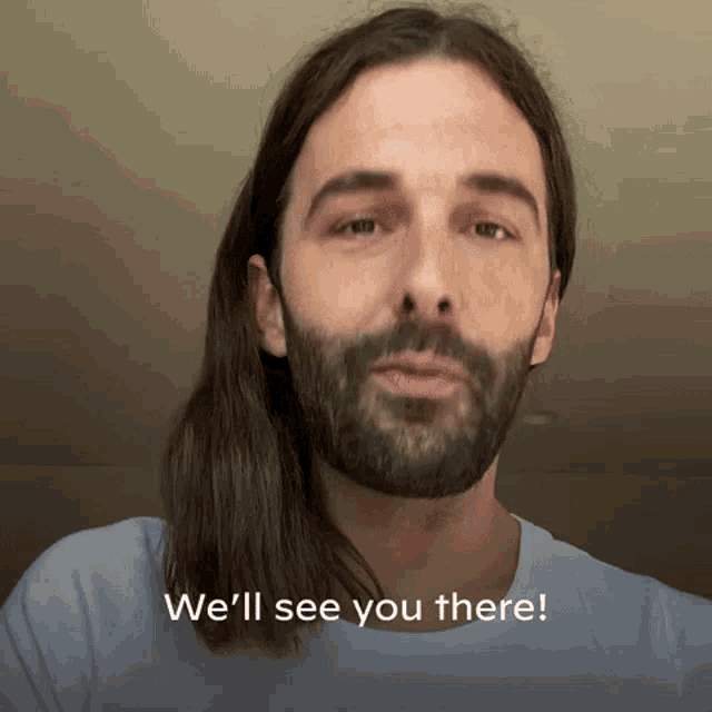 We Will See You There Jonathan Van Ness GIF - We Will See You There Jonathan Van Ness Joe Biden GIFs