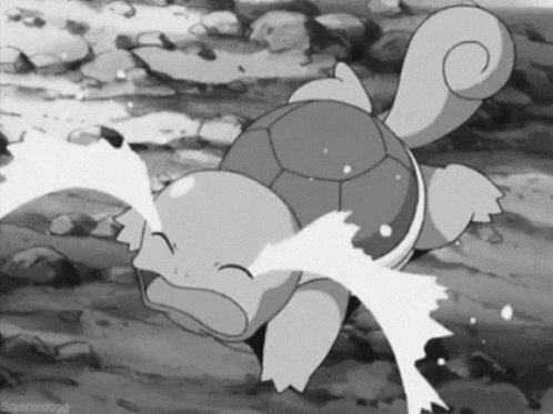 Black And White Squirtle GIF - Black And White Squirtle Cry GIFs