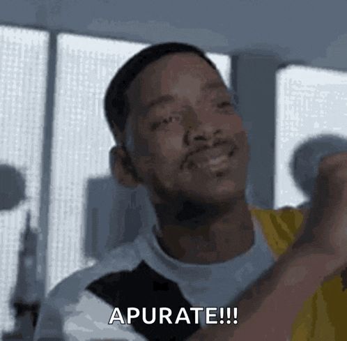 a man in a yellow shirt is giving a thumbs up and says apcurate !!!