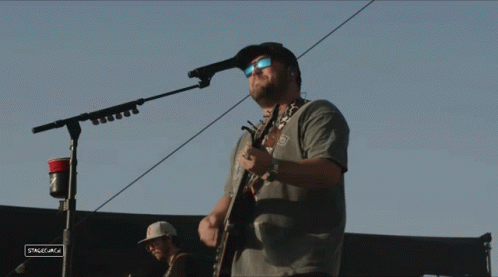Playing Guitar Mitchell Tenpenny GIF - Playing Guitar Mitchell Tenpenny Stagecoach GIFs