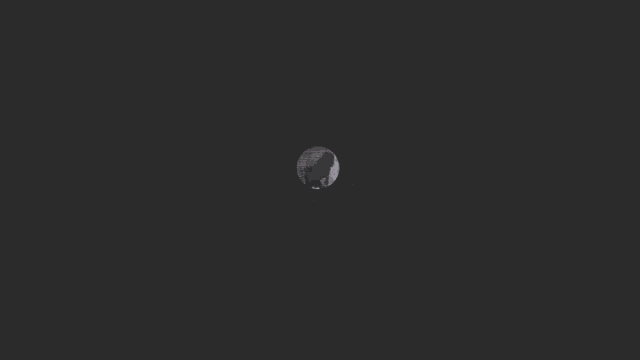 a view of a brick wall through a circle