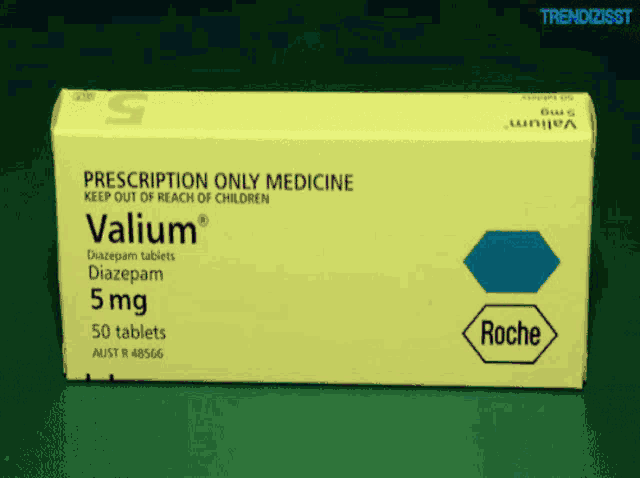 a box of valium diazepam tablets which is prescription only medicine