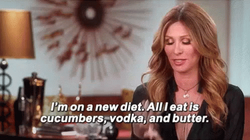I'M On A New Diet. All I Eat Is Cucumbers, Vodka, And Butter. GIF - Detox When Youre Trying To Detox Trying To Detox GIFs