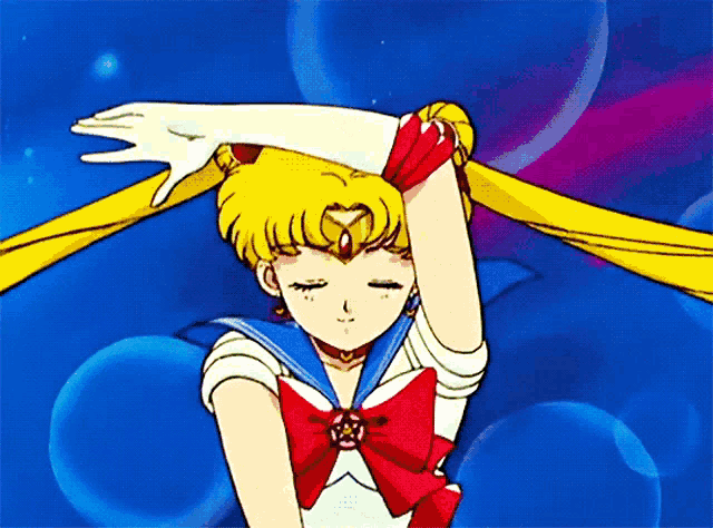 a cartoon of a girl in a sailor suit with a star on her chest