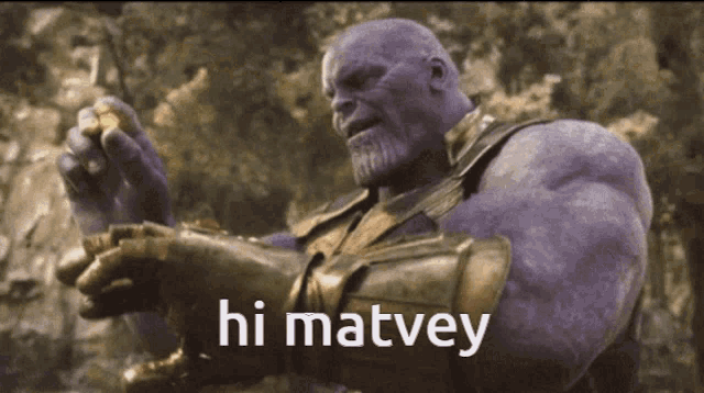 Thanos Hi GIF - Thanos Hi Hi Matvey GIFs