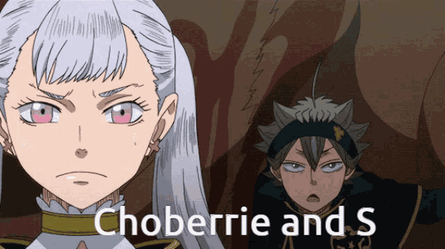 choberrie and s are two anime characters in a picture