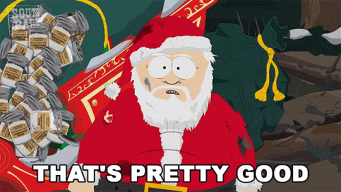 Thats Pretty Good Santa Claus GIF - Thats Pretty Good Santa Claus South Park GIFs