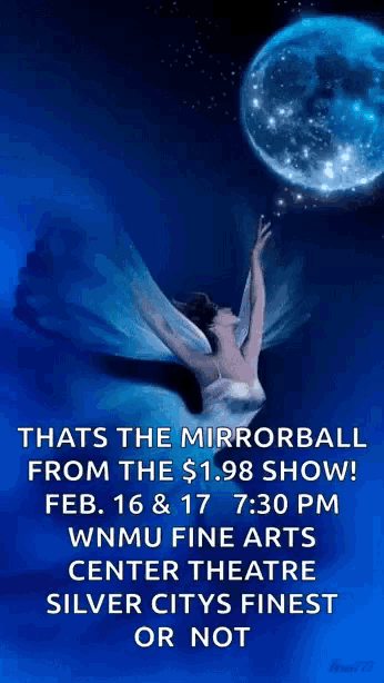 a poster for a show called the mirrorball