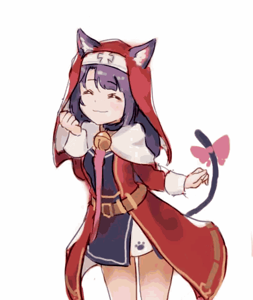 a drawing of a girl wearing a cat costume with the letter s on her head