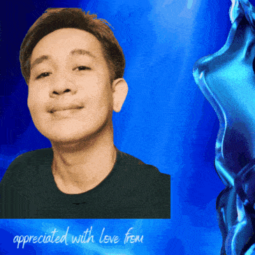 a picture of a man with the words appreciated with love from below him