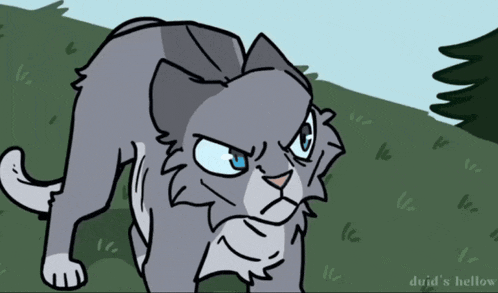 a drawing of a cat with the words duid 's hellow written below it