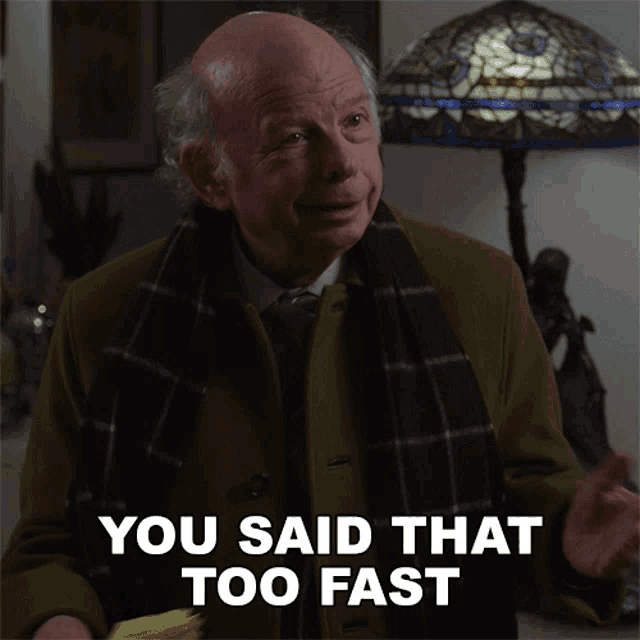 You Said That Too Fast Charles Lester GIF - You Said That Too Fast Charles Lester The Good Fight GIFs