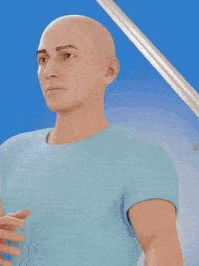 a person with a robotic arm holds a white sign