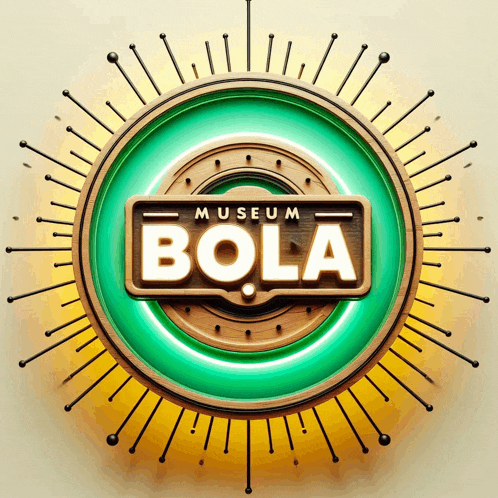 a logo for the museum bola with a green circle in the center