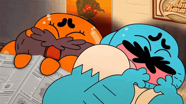 Frightened Gumball Watterson GIF - Frightened Gumball Watterson Darwin Watterson GIFs