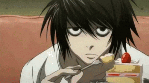 Deathnote Eating GIF - Deathnote Eating Cake GIFs