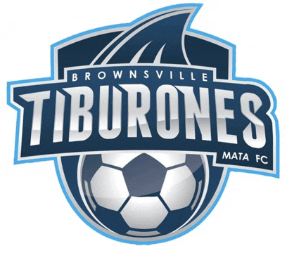 a logo for the brownsville tiburones mata fc soccer team