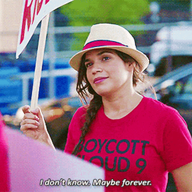 Superstore Amy Sosa GIF - Superstore Amy Sosa I Dont Know Maybe Forever GIFs
