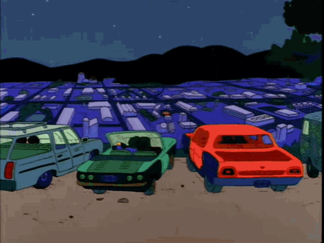 The Simpsons Back Seat Of A Car GIF - The Simpsons Back Seat Of A Car Oh Baby GIFs