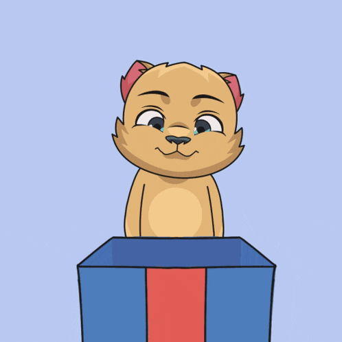 a cartoon of a cat holding a heart that says everything is gonna be okay