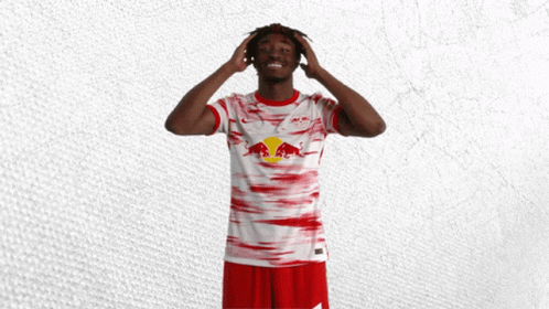 Scratch My Hair Mohamed Simakan GIF - Scratch My Hair Mohamed Simakan Rb Leipzig GIFs
