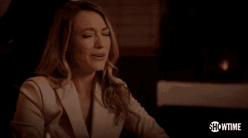 a woman in a suit says all the good ones are crazy