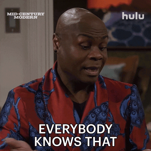 a man says everybody knows that while wearing a red and blue robe
