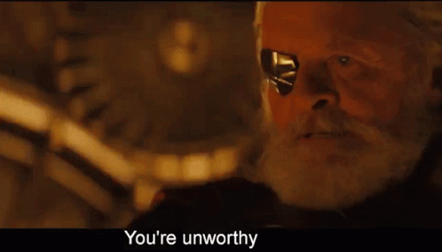 Odin Unworthy GIF - Odin Unworthy Marvel GIFs