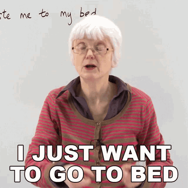 I Just Want To Go To Bed Gill GIF - I Just Want To Go To Bed Gill Learn English With Gill GIFs