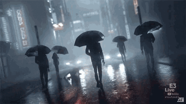 Umbrella Slow Walk GIF - Umbrella Slow Walk Ghostwire GIFs