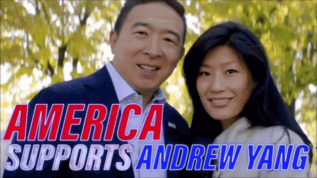America Supports Andrew Yang Smile GIF