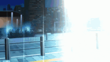 a pixelated image of a street with a fence