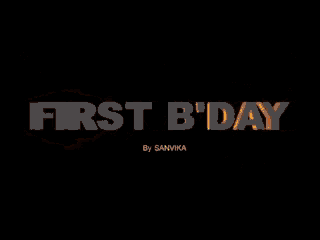 a bright orange background with the words first day by sanvika