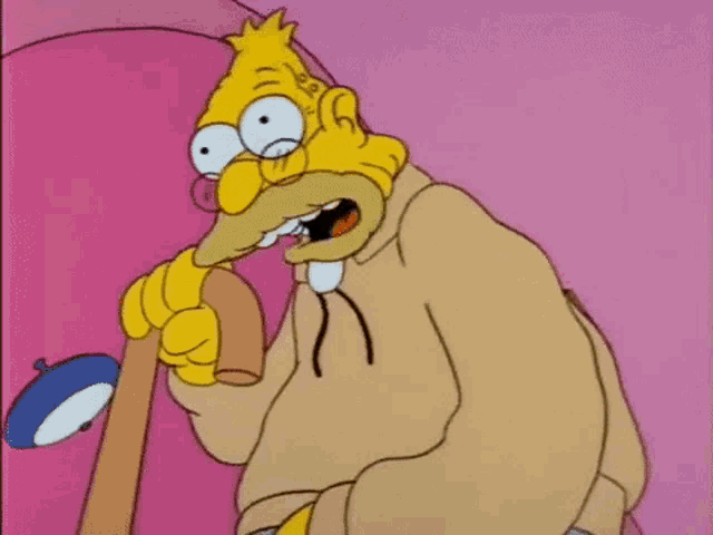 Abuelo Simpson Abe Simpson GIF - Abuelo Simpson Abe Simpson Los Simpsons GIFs