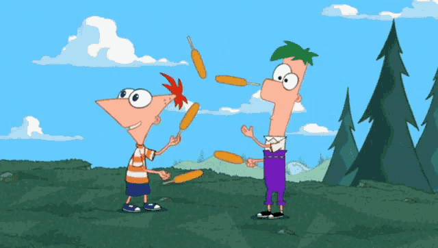 perry the platypus and phineas and ferb from phineas and ferb