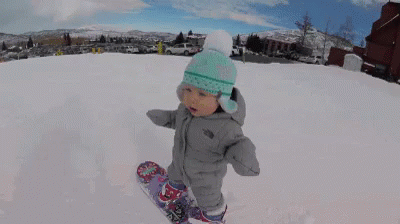 Baby Skiing GIF - Baby Skiing Ski GIFs