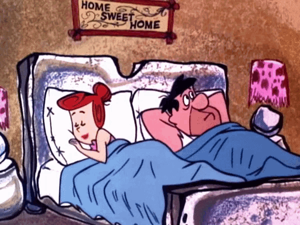 Flintstones Fred Wilma GIF - Flintstones Fred Wilma Good Night GIFs