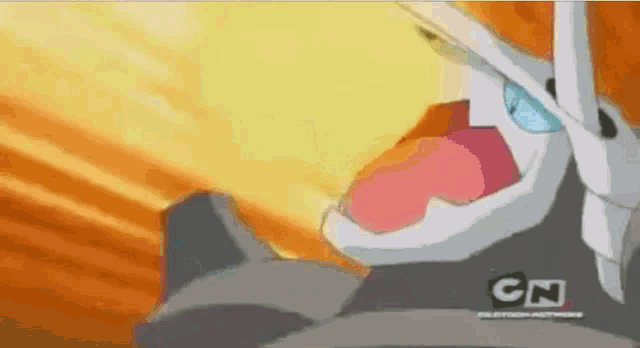 a cartoon character with a cn logo on the bottom right
