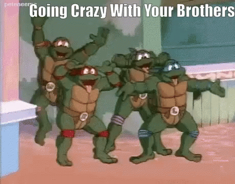 Tmnt Going Crazy With Your Brothers GIF - Tmnt Going Crazy With Your Brothers Teenage Mutant Ninja Turtles GIFs