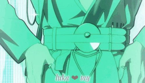 a drawing of a person with the words luka tay written on the bottom