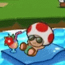 Chilling Toad GIF - Chilling Toad Super Mario Color Splash GIFs