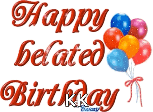 Happy Belated Birthday Baloons GIF - Happy Belated Birthday Baloons Hbd GIFs