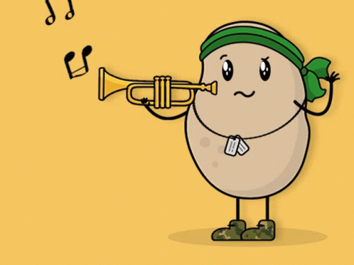Potatocommandos Music GIF - Potatocommandos Music Trumpet GIFs