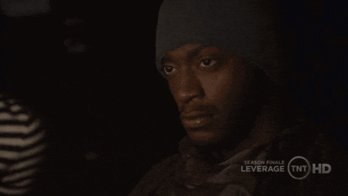 a man 's face is shown in a tnt hd advertisement