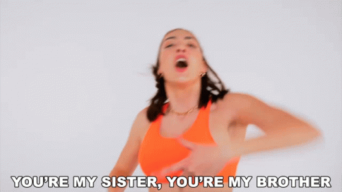 Youre My Sister Youre My Brother Evie Irie GIF - Youre My Sister Youre My Brother Evie Irie Evie Irie Channel GIFs