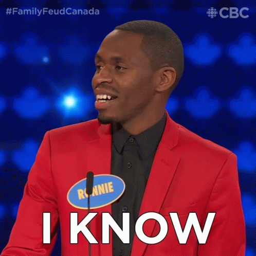 I Know Family Feud Canada GIF - I Know Family Feud Canada I Am Aware GIFs