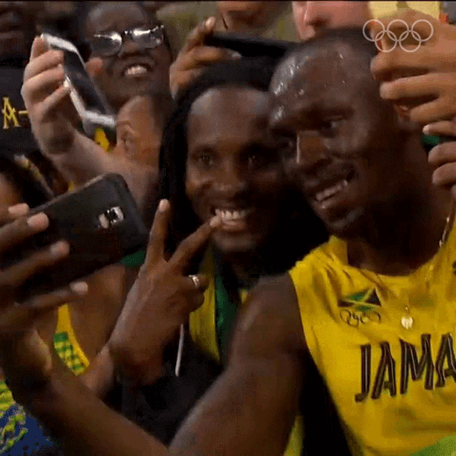 Selfie Usain Bolt GIF - Selfie Usain Bolt Olympics GIFs