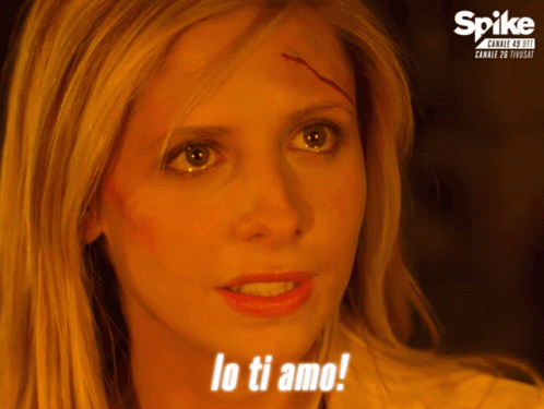 Buffy Sarah Michelle Gellar GIF - Buffy Sarah Michelle Gellar Spike Tv Italia GIFs